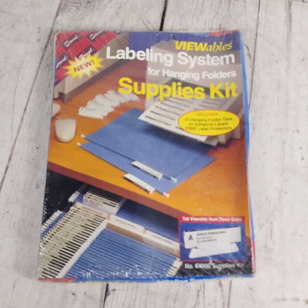 Smead VIEWables Labeling System Hanging Folder Starter, Supplies Kit NEW SEALED